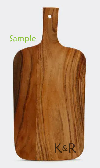 Wood Cutting Board with Legs with Laser Engraving 3D Print