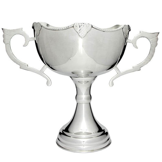 Silver Cup with large scallop edge and handles 3D Print Creativity Pty Ltd