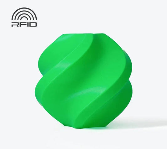 Bambu Lab PLA Green Basic with spool 3D Print Filament 1kg 3D Print Creativity Pty Ltd