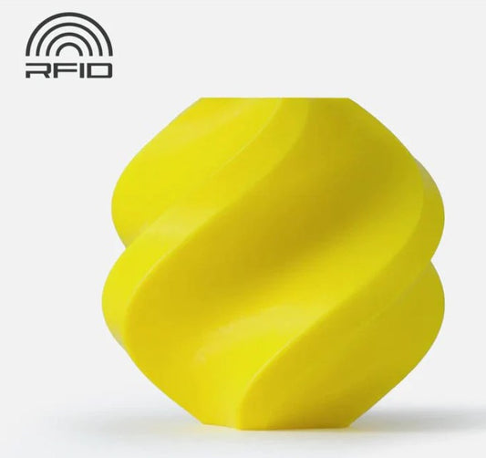 Bambu Lab PLA Basic Yellow with spool 3D Print Filament 1kg 3D Print Creativity Pty Ltd