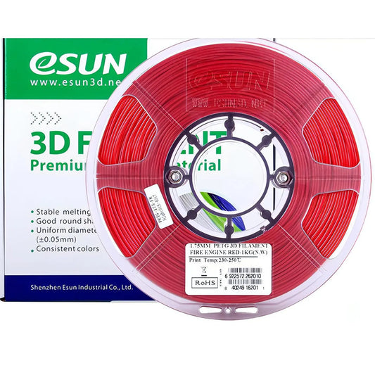 eSUN PETG Filament 1.75mm 1kg - Solid Red 3D Print Creativity