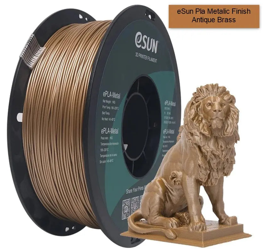eSun Filament Gold Metallic Finish 3D print filament 1.75mm -1kg 3D Print Creativity Pty Ltd