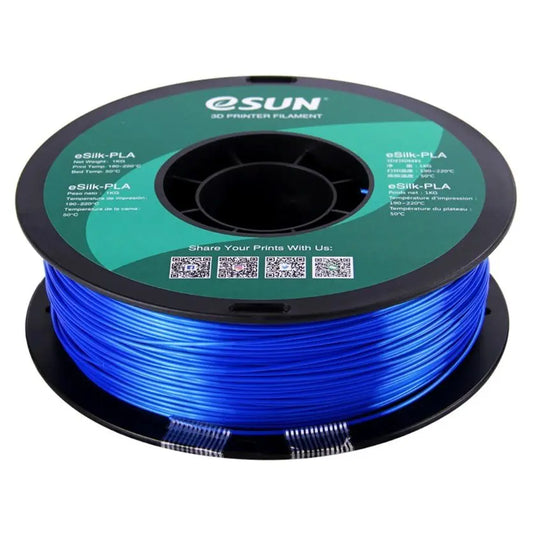 eSun PLA Silk Blue Filament 1.75mm 1kg 3D Print Creativity