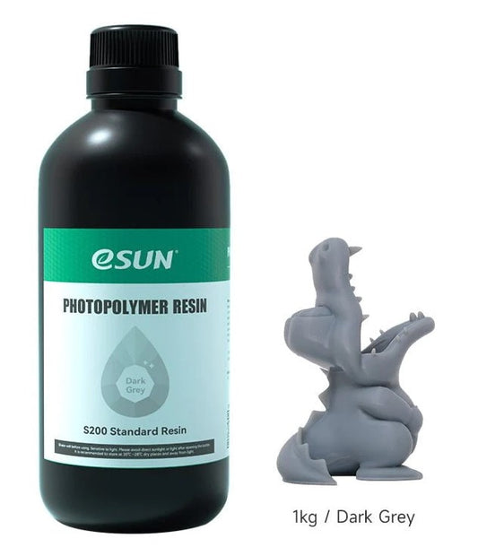 eSun S200 Standard 3D Printing Resin 1kg - Dark Grey 3D Print Creativity