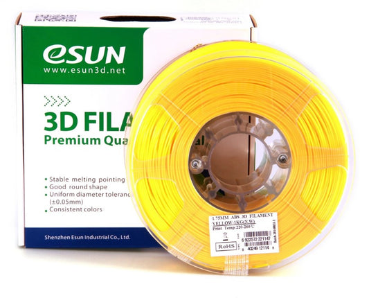 eSUN ABS 3D Filament 1.75mm 1kg Yellow 3D Print Creativity