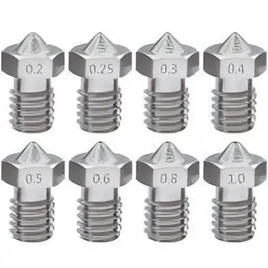 M6 Stainless Steel Nozzle 0.6mm/1.75mm 3D Print Creativity