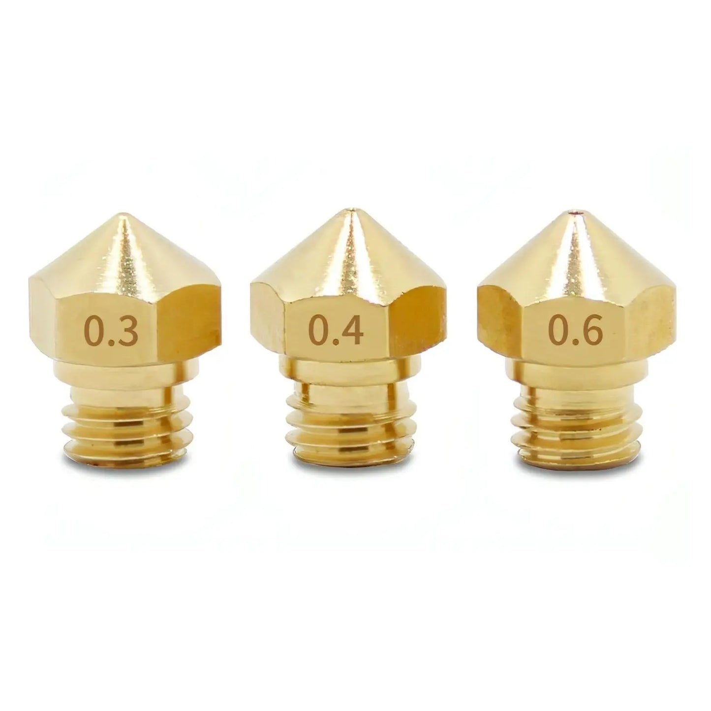 MK10 Brass Nozzle For Wanhao Dupicator D4/I3/Dremel- Makerbot 0.8/1.75mm 3D Print Creativity