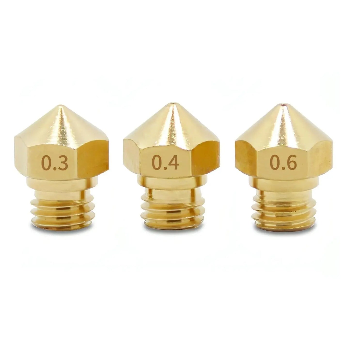 MK10 Brass Nozzle For Wanhao Dulpicator D4/I3/Dremel- Makerbot 0.6/1.75mm 3D Print Creativity