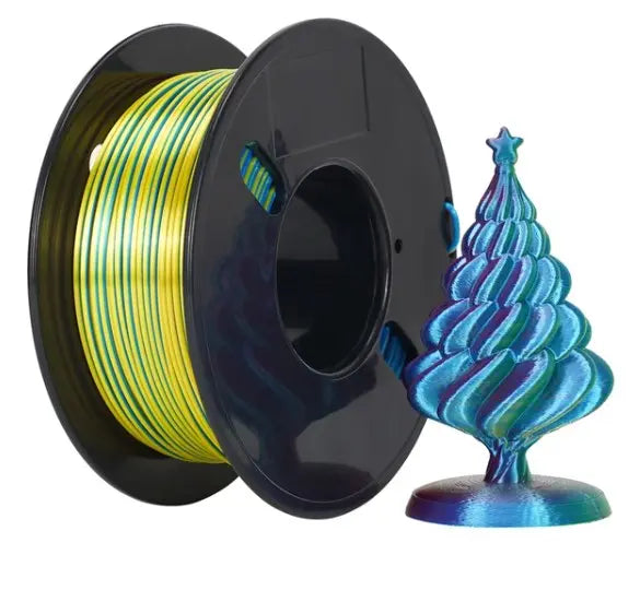 200g Tri Colors Silk PLA Filament RED-YELLOW-BLUE-1.75MM.