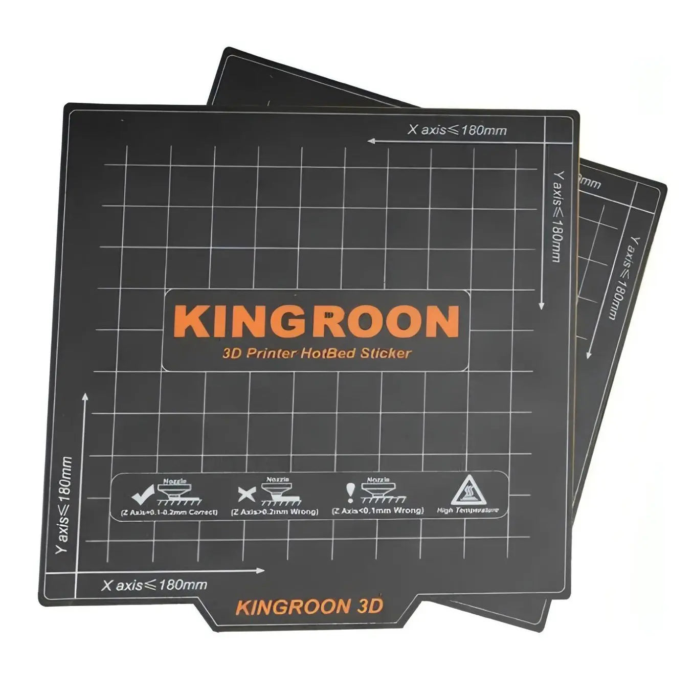 2PCS Kingroon Magnetic Removable Build Surface 180x180mm