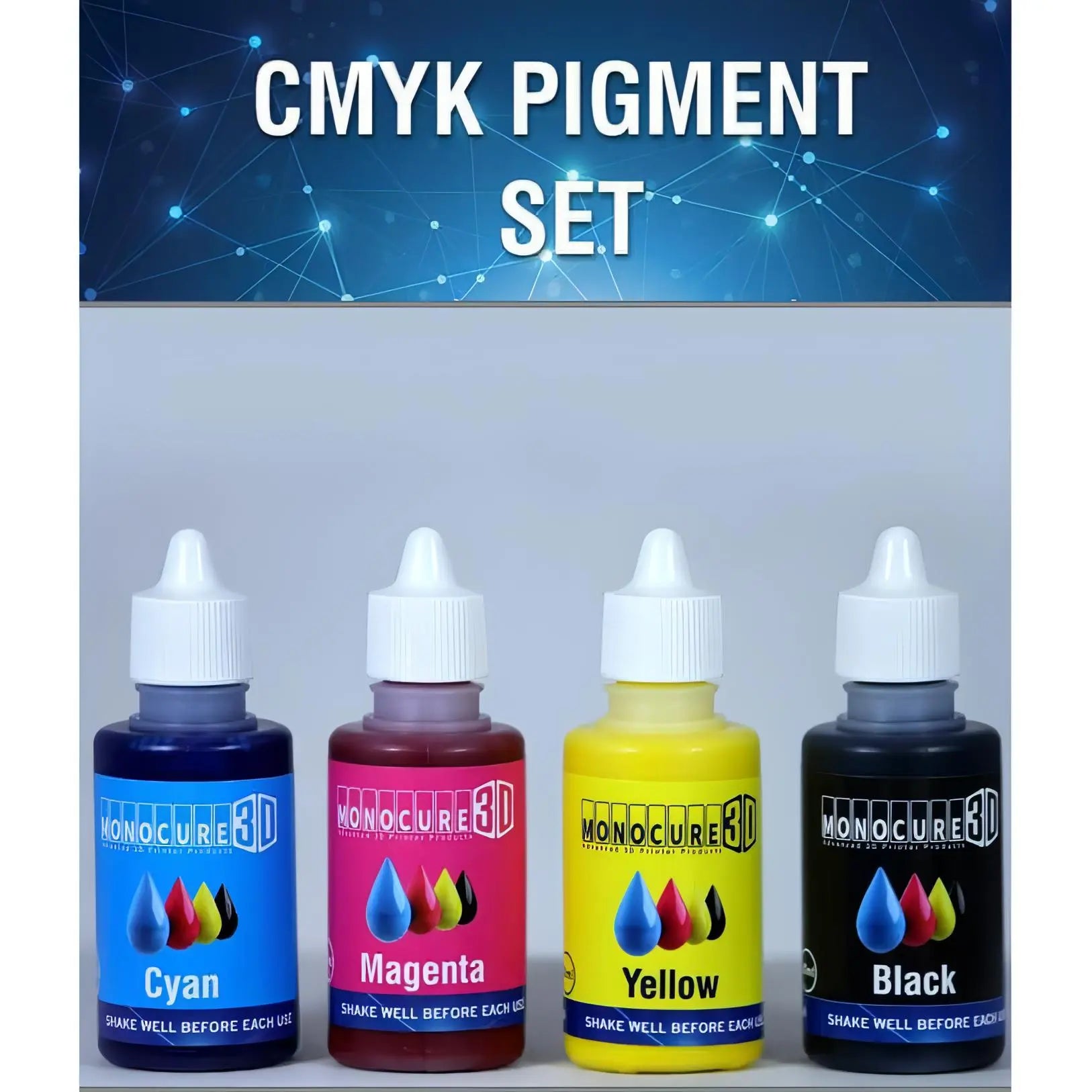 3D CMYK PIGMENT SET (4 X 30mls) 3D Print Creativity