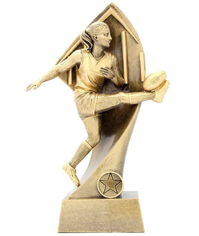 Aussie Rules Female Trophy - Gold