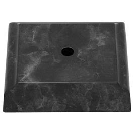 Base 1 Hole Small Black Marble