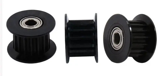 Black GT2 Idler Pulley 20T WITH teeth 5mm bore for 6mm belt 3D Print Creativity
