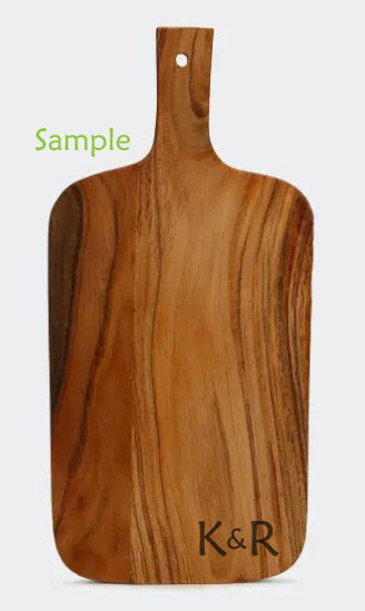 Wood Cutting Board with Legs - with Laser Engraving - 3D Print Creativity