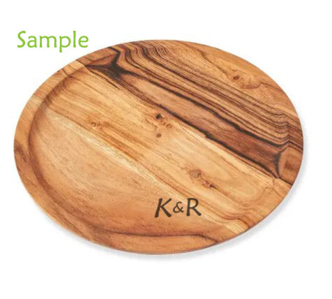 Wood Cake Stand - with Laser Engraving