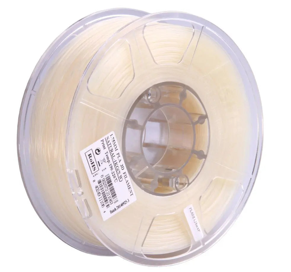 eSun PLA 3D Filament - Natural/Clear - 1.75mm 1kg-PLA0144