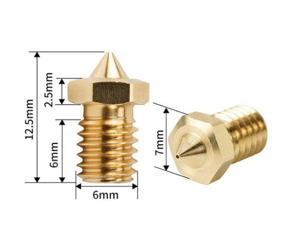 CHT Nozzle for E3D - 1.75 or 3.0mm Filament - High Flow - 3 sizes