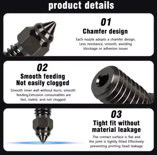 Creality Ender 3 V3 SE Hardened Steel Nozzles 0.4/1.75MM.