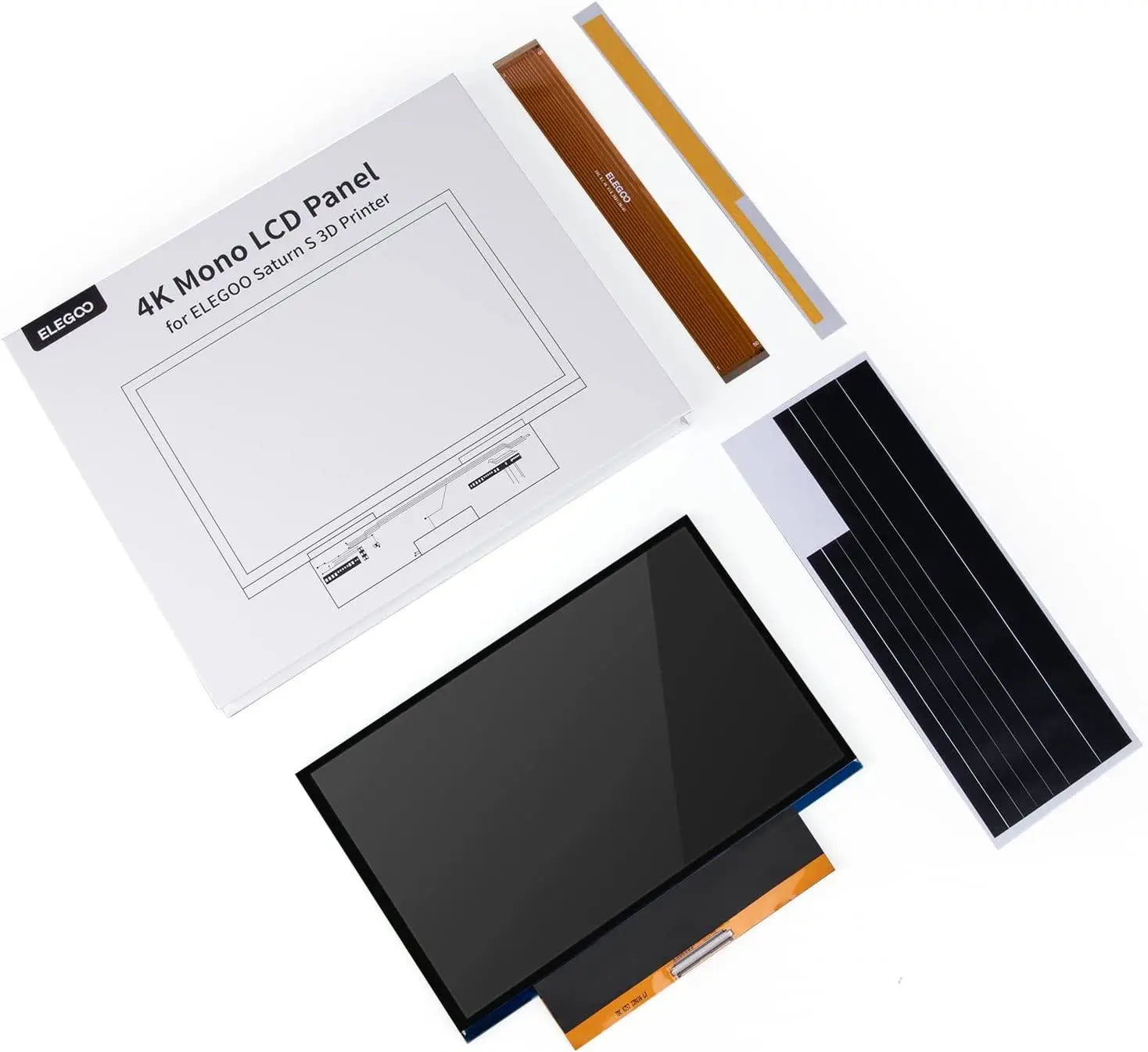 ELEGOO 9.1 Inches 4K Monochrome LCD