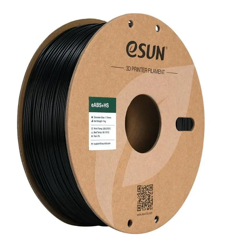 ESun ABS+HS High Speed bLACK 3D Print Filament 1.75mm 1kg