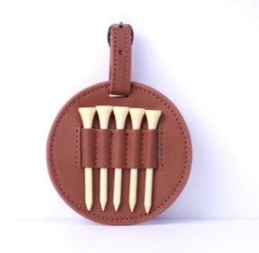 Leatherette Golf Tee Holder -