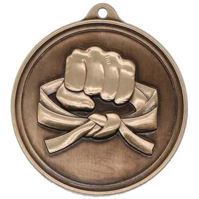 Karate Sculptured BronzeMedal