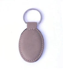 Leatherette Keychain - Oval - 3D Print Creativity