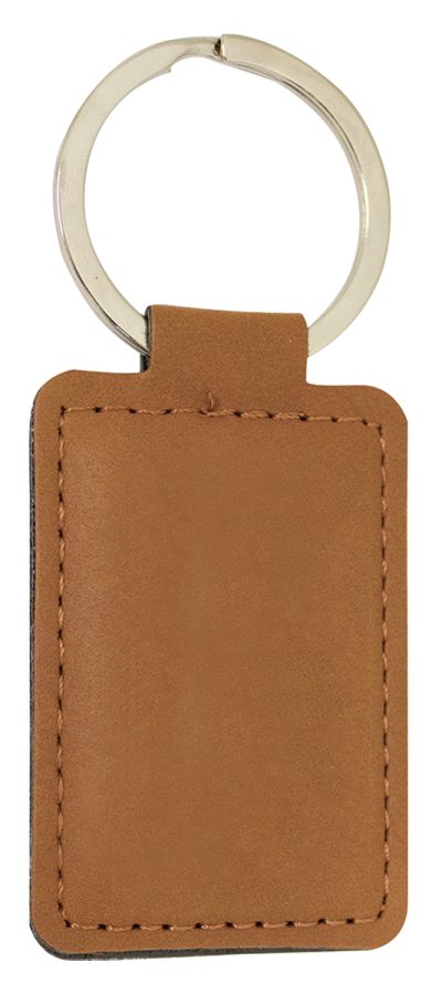 Leatherette Keychain Rectangle – Rawhide