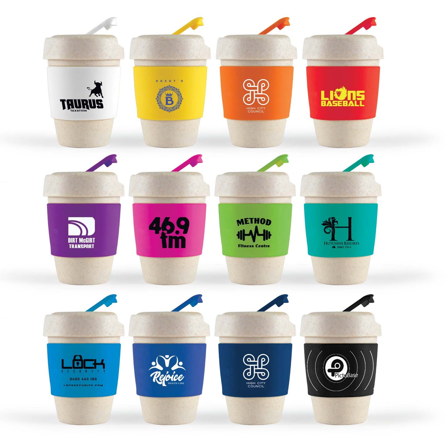 Kick Eco Coffee Cup / Silicone Band LL0453 3D Print Creativity Pty Ltd