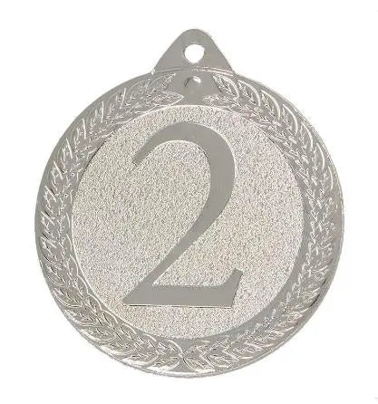 Medal 2nd Place Silver 50x50mm