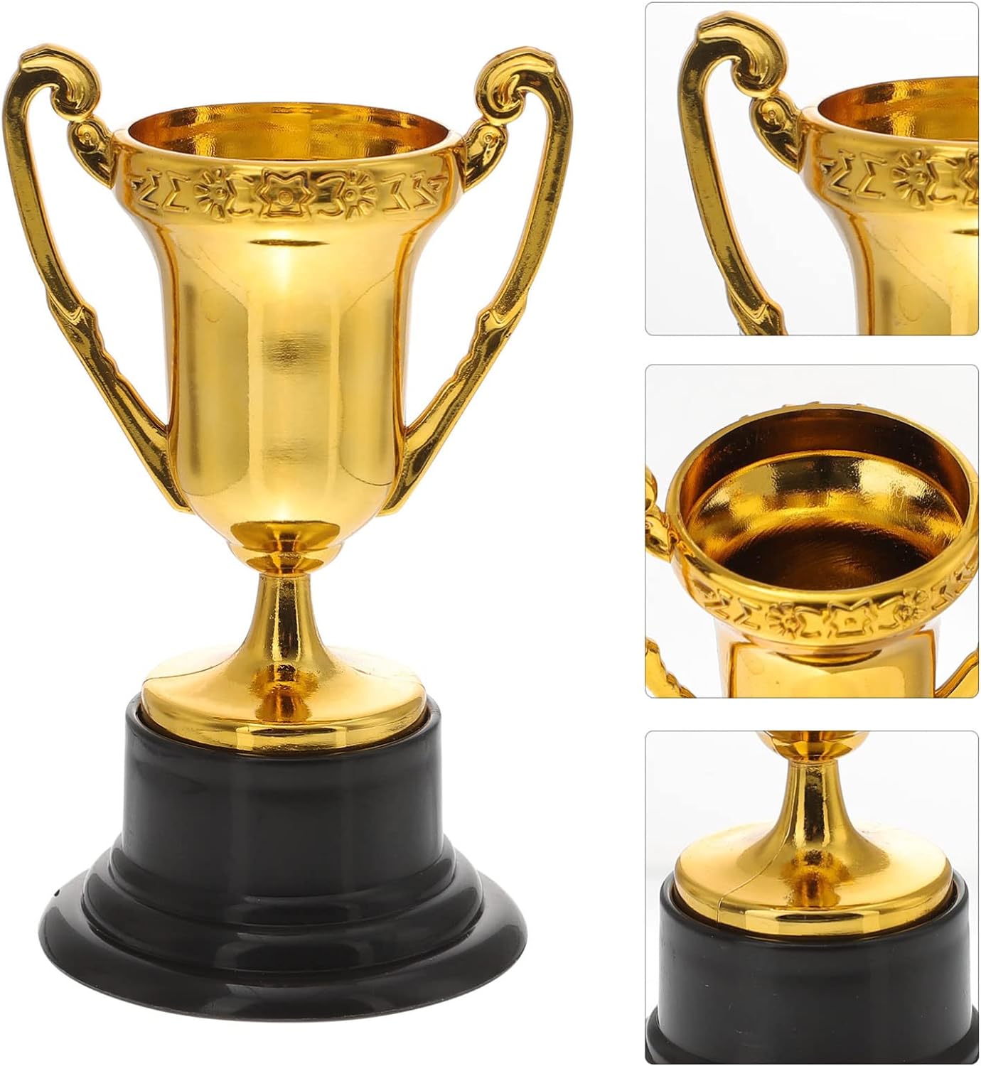 Mini Gold Trophy Cups with base 3D Print Creativity Pty Ltd