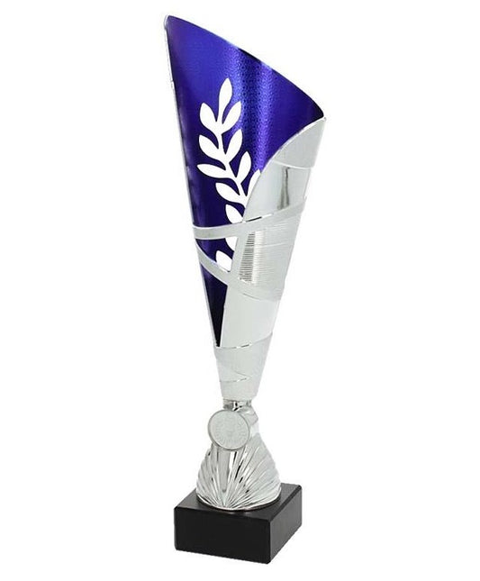 Naples Collection Silver/Blue Trophy