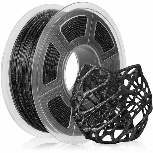 PLA 3D Filament 1.75mm Twinkling Black - 1kg 3D Print Creativity