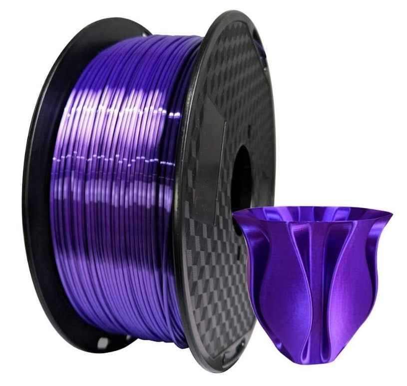 PLA Silk Filament 1.75mm 1kg - Purple 3D Print Creativity