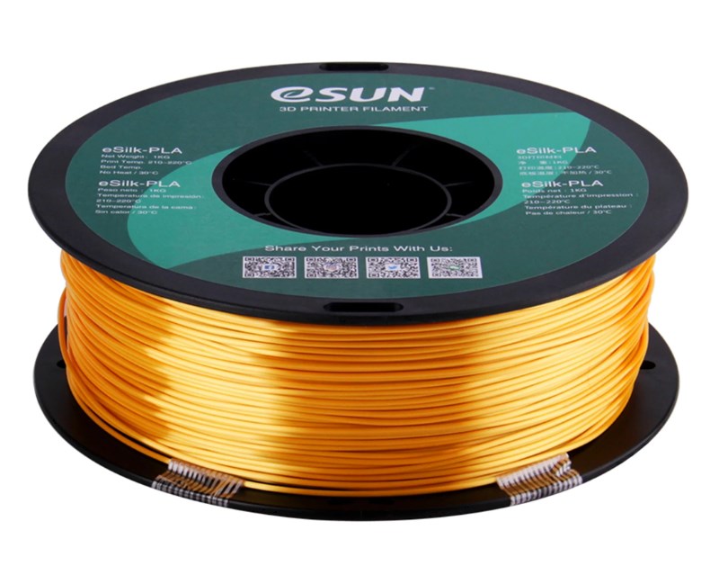eSun Gold Silk PLA 3D Print Filament 1.75mm 1kg