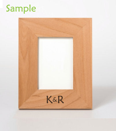 Wood Photo Frame - 3.5 x 5" - with Laser Engraving
