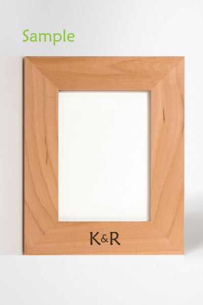 Wood Photo Frame - 5 x 7" - with Laser Engraving - 3D Print Creativity