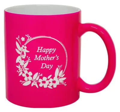 Pink Coffee Ceramic Mug 325ml - LMG29 3D Print Creativity Pty Ltd