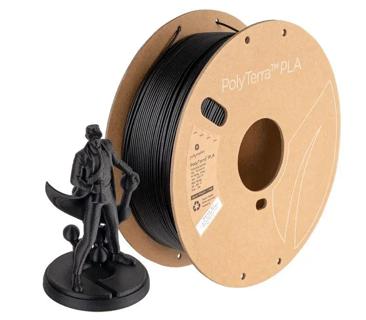 Polymaker PolyTerra Matte PLA CHARCOAL BLACK  1kg 1.75mm Filament-