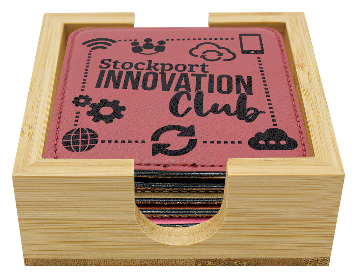 Bamboo Coaster Holder
