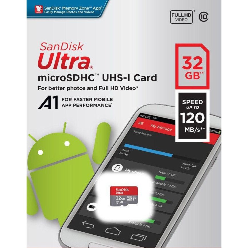 SanDisk  Micro SD UHS-I Card 32GB