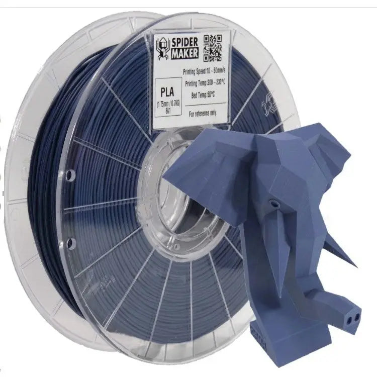 Spidermaker Spiderflex Matte Finish Flexible TPE Filament 1.75mm 500g - Iron Blue