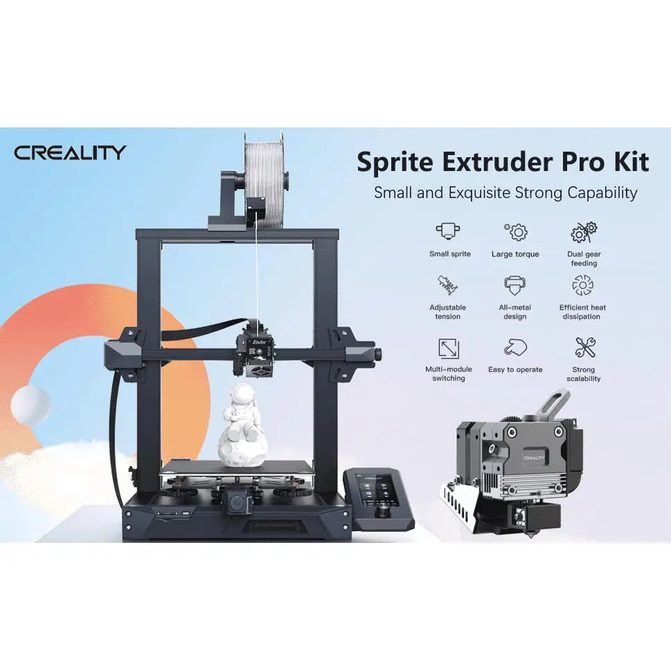 Sprite Direct Drive Extruder Pro Kit DualGear Feed 3D Print Creativity