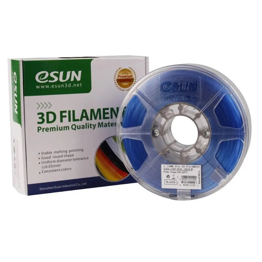 Sun PLA Glass Light Blue Filament 1.75mm 1Kg