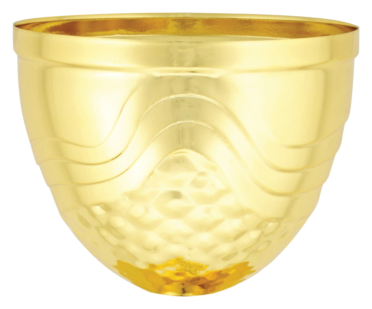 Metal Bowl w/Pattern Gld 120mm 3D Print Creativity Pty Ltd