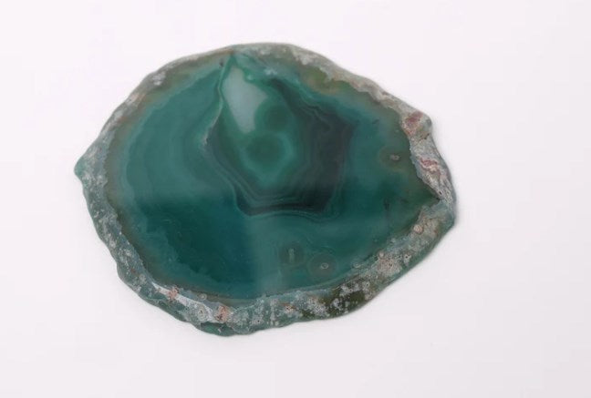 GREEN AGATE COASTER