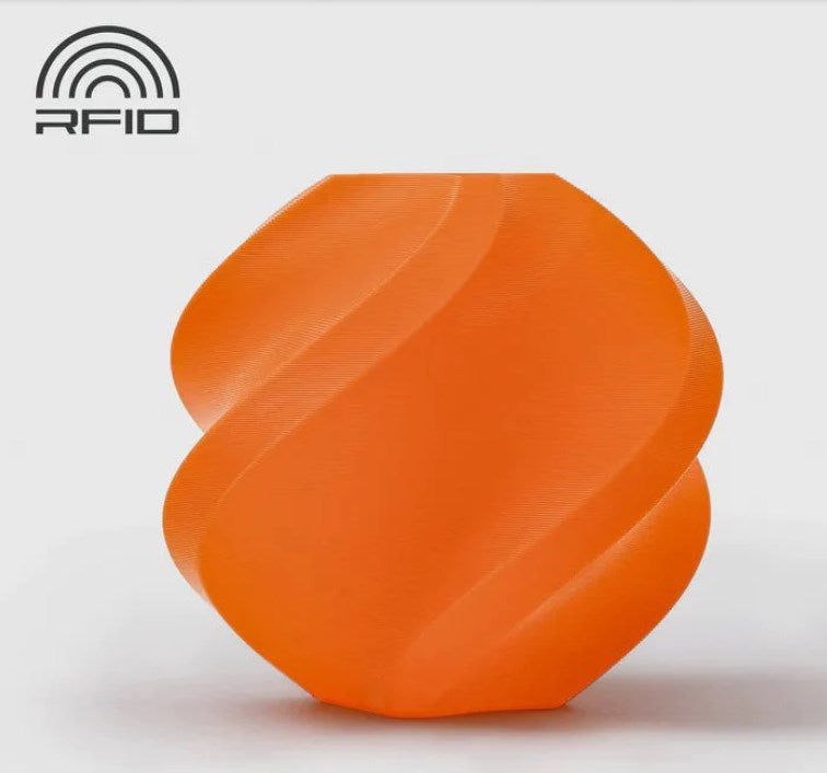 Bambu Lab PLA Basic Orange with spool  3D Print Filament 1kg 3D Print Creativity Pty Ltd
