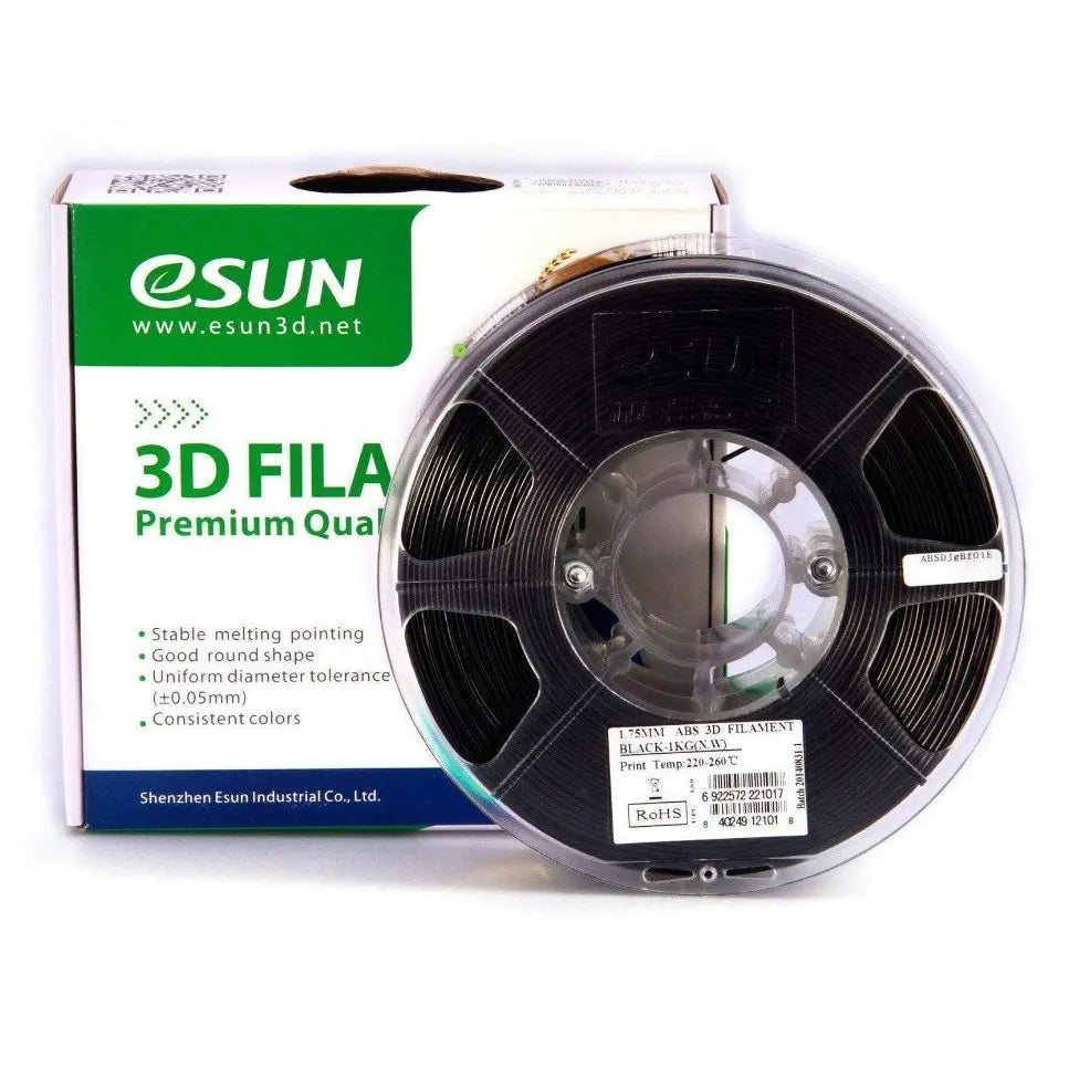 eSUN ABS 3D Filament 1.75mm 1kg - Black