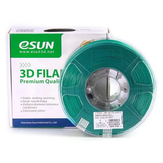 eSUN ABS Green 3D Filament 1.75mm 1kg 3D Print Creativity